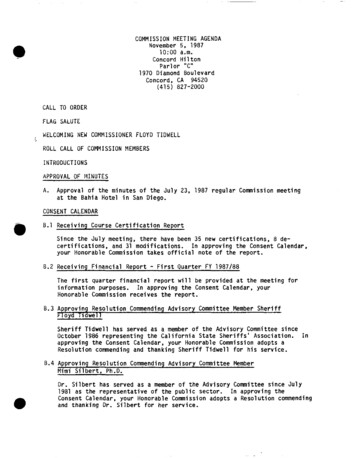 Commission Meeting Minutes 1987-11-05 - California
