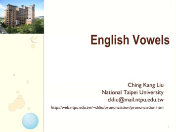English Vowels - NTPU
