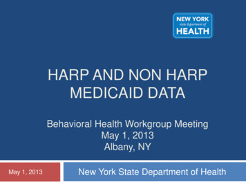 Harp And Non Harp Medicaid Data