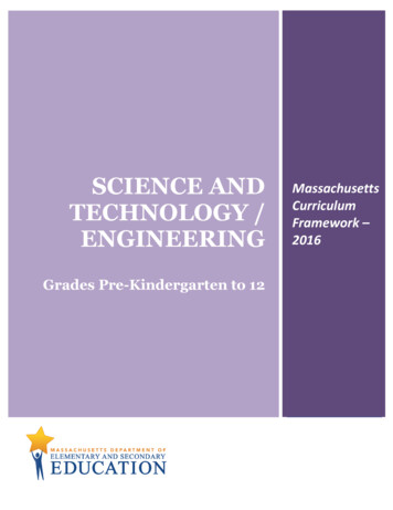 2016 Science And Technology Engineering Framework