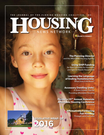 VOLUME 32, NUMBER 2 - Florida Housing Coalition