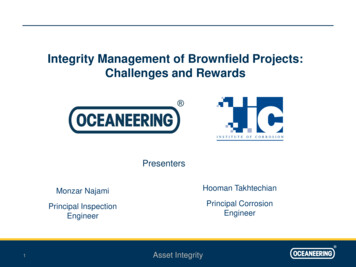 Integrity Management Of Brownfield Projects: Challenges And Rewards