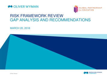 Risk Framework Review Gap Analysis And Recommendations