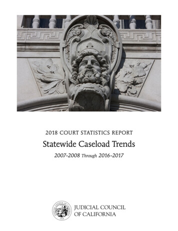 2018 COURT STATISTICS REPORT Statewide Caseload Trends