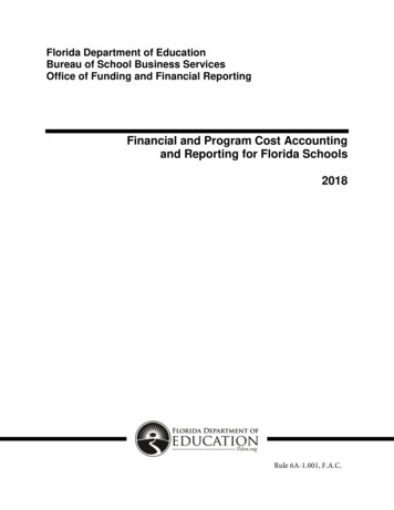 Financial And Program Cost Accounting And Reporting For .