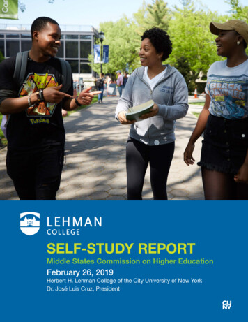SELF-STUDY REPORT