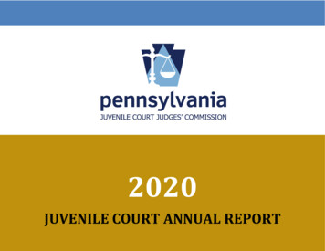Juvenile Court Annual Report