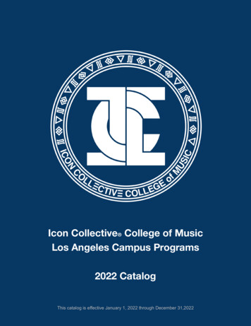 Icon Collective College Of Music Los Angeles Campus Programs 2022 Catalog