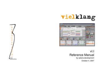 VI.I Reference Manual