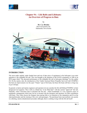 Chapter 9A – Life Rafts And Lifeboats: An Overview Of .