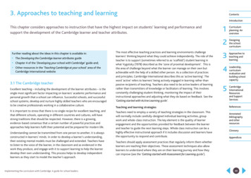 3. Approaches To Teaching And Learning