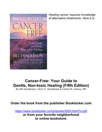 Cancer-Free: Your Guide To Gentle, Non-toxic Healing .
