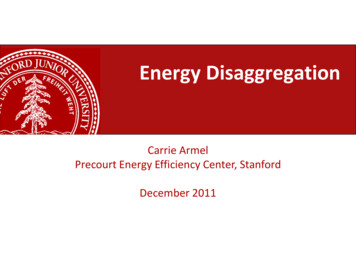 Energy Disaggregation - Stanford University