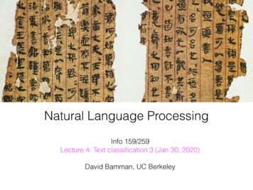 Natural Language Processing - University Of California .