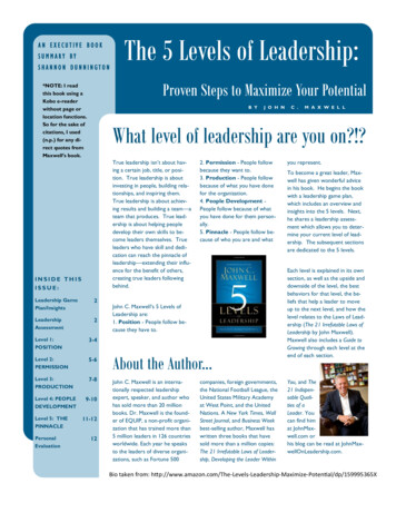 The 5 Levels Of Leadership - WordPress 