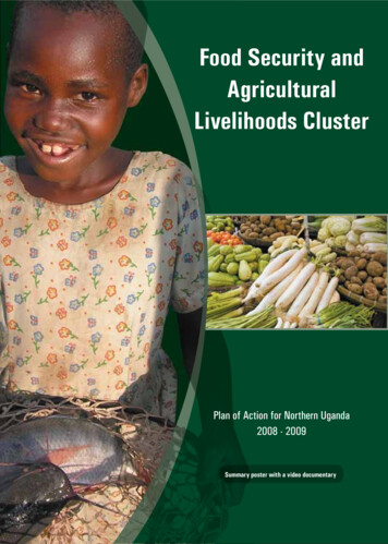 Food Security And Agricultural Livelihoods Cluster - ReliefWeb