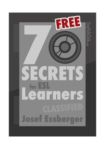 7 Secrets For ESL Learner - EnglishClub