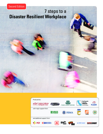 Second Edition 7 Steps To A Disaster Resilient Workplace