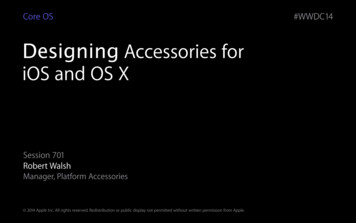 Designing Accessories For IOS And OS X - Apple