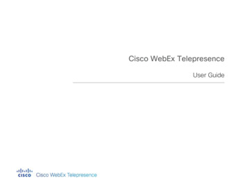 Cisco Webex TelePresence User Guide