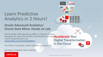 Learn Predictive Analytics In 2 Hours!