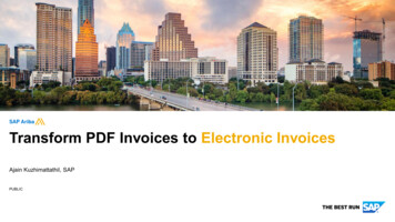 Transform PDF Invoices To Electronic Invoices - SAP