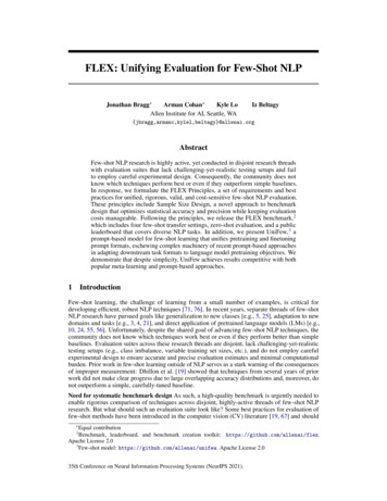 FLEX: Unifying Evaluation For Few-Shot NLP