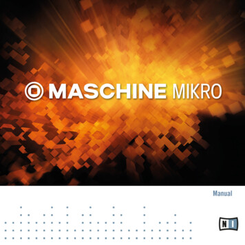 Maschine Mikro Mk2 Manual English - B&H Photo