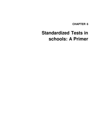 Standardized Tests In Schools: A Primer