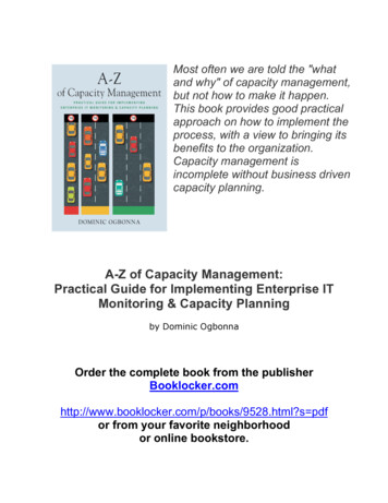 A-Z Of Capacity Management: Practical Guide For .