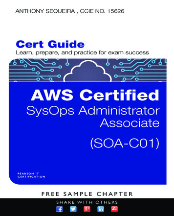 AWS Certified SysOps Administrator–Associate (SOA-C01 .