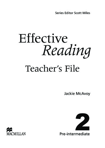 Effective Reading - Macmillan Readers