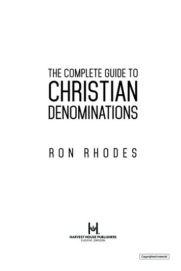 The Complete Guide To Christian Denominations