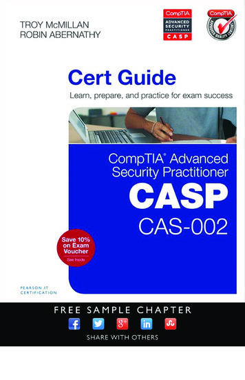 CompTIA Advanced Security Practitioner (CASP) CAS-002 .