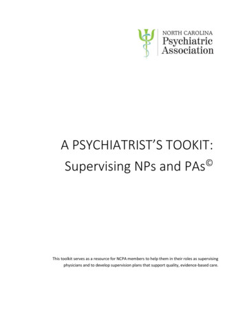 A Psychiatrist’s Toolkit: Supervising NP And PAs