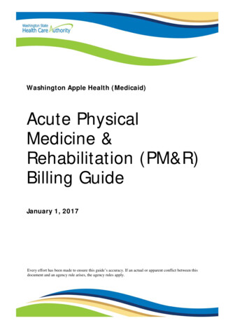 Acute Physical Medicine & Rehabilitation Billing Guide