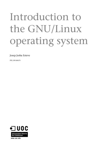 The GNU/Linux Introduction To Operating System