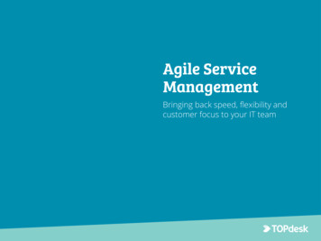 Agile Service Management