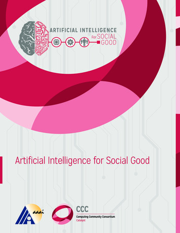 Artificial Intelligence For Social Good