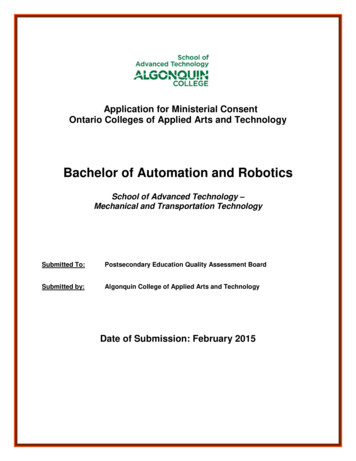 Bachelor Of Automation And Robotics