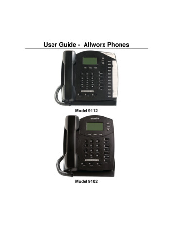 User Guide - Allworx Phones