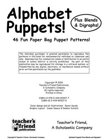 Alphabet Puppets! Plus Blends & Digraphs! 46 Fun Paper Bag .