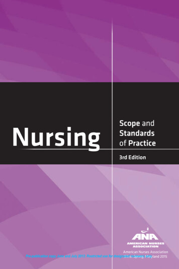 Nursing Scope And Standards Of Practice