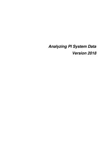 Analyzing PI System Data Version 2018