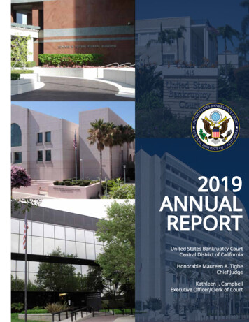 Annual Report 2019 - Cacb.uscourts.gov