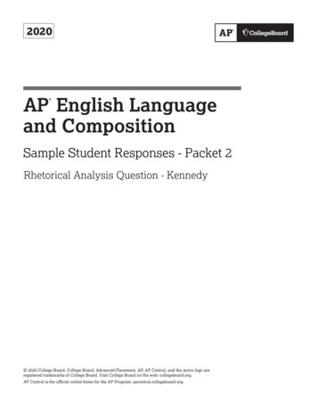 Sample Student Responses - Packet 2 - AP Central