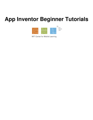 App Inventor Beginner Tutorials