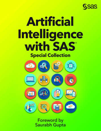 Artificial Intelligence With SAS - SAS Support