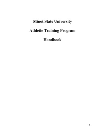 Minot State University Athletic Training Program Handbook