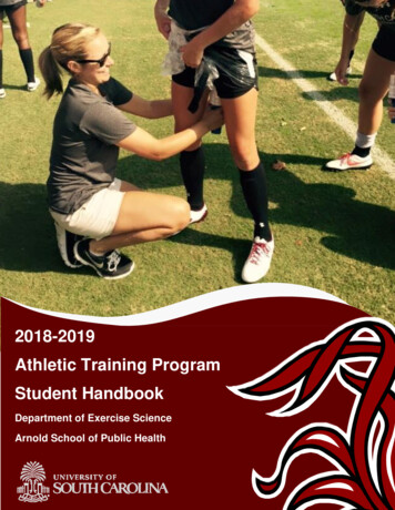 2018-2019 Athletic Training Program Student Handbook
